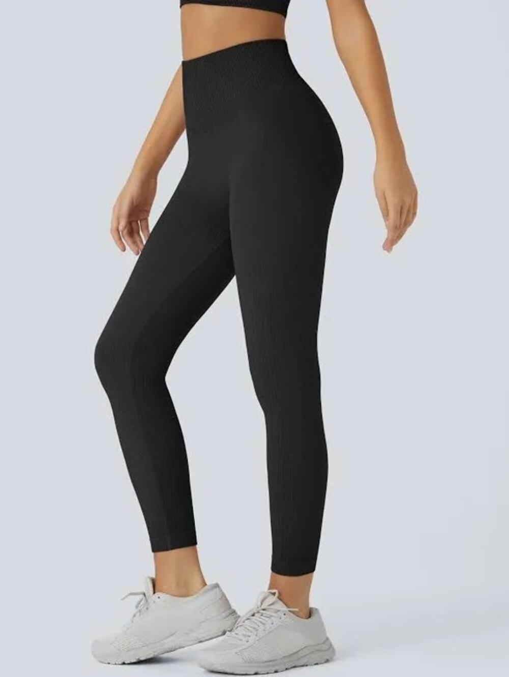 Halara M 7/8 Black OneForm Seamless Flow High Waisted Butt Lifting Leggings NWT